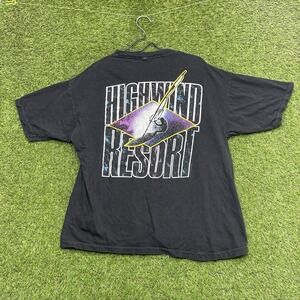 Vintage Surfing Shirt Mens XL Lightning Bolt Tee Single Stitch Wind Grunge 90s